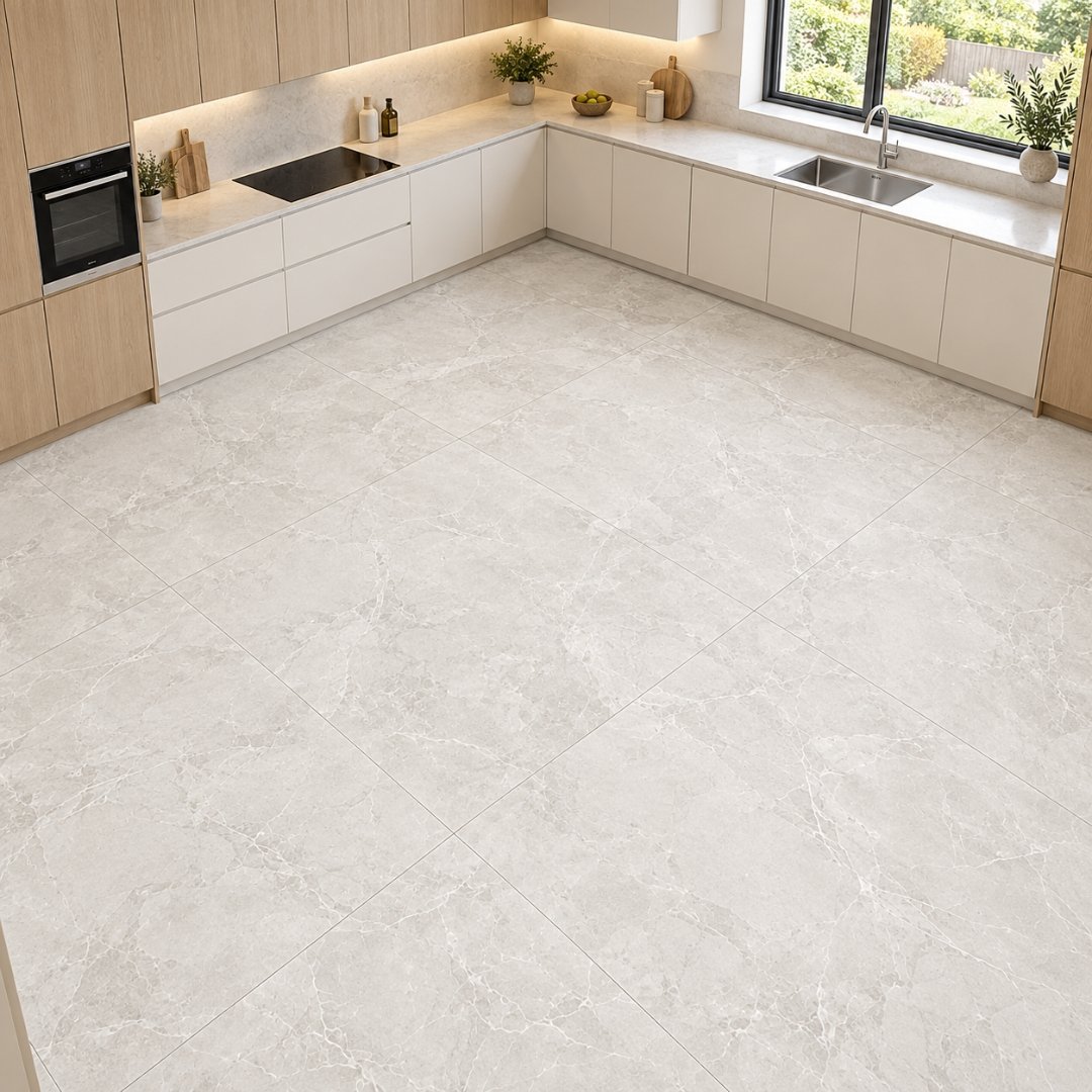 RSC - LUCA BIANCO, marble-look wall tile for bathroom (view 3)